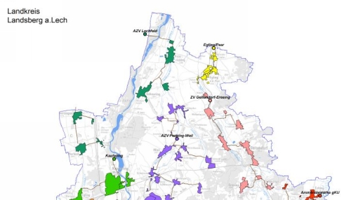 Interaktiven Karte der Kläranlagen im Landkreis Landsberg am Lech