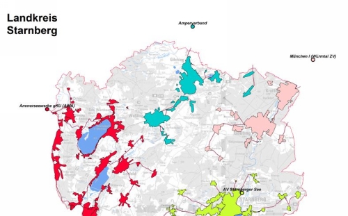 Interaktiven Karte der Kläranlagen im Landkreis Starnberg