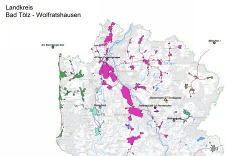Interaktiven Karte der Kläranlagen im Landkreis Bad Tölz-Wolfratshausen