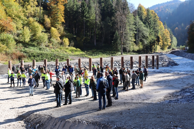 Einweihungsveranstaltung am Wildholzrechen