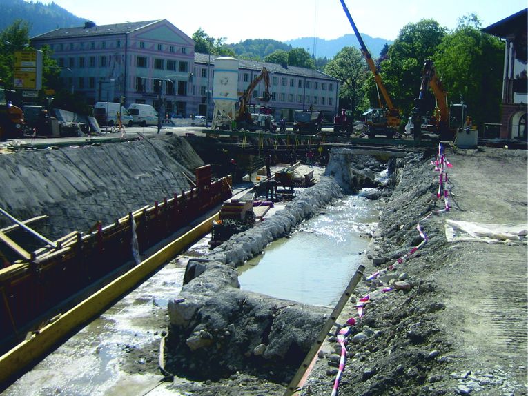 Gerinne von Fauken und Kanker mit Bauwasserhaltung