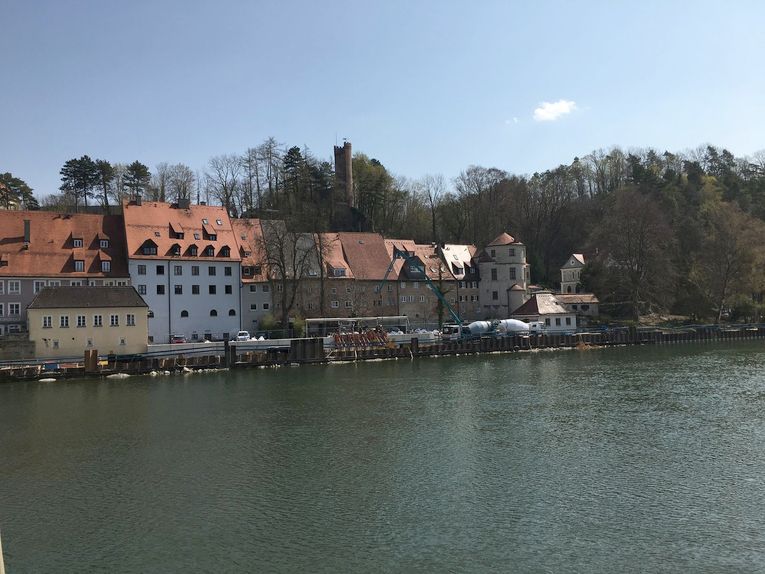 Bild Betonieren Ufermauer Ost
