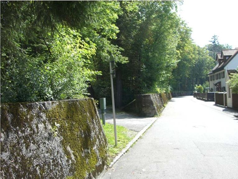 Bild Ufermauer West – Bestand