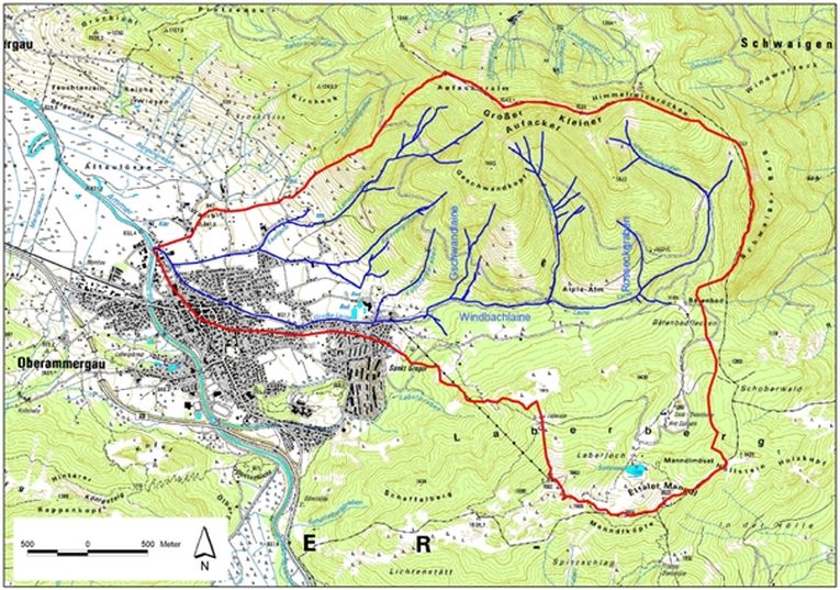 Einzugsgebiet der Großen Laine Einzugsgebiet der Großen Laine