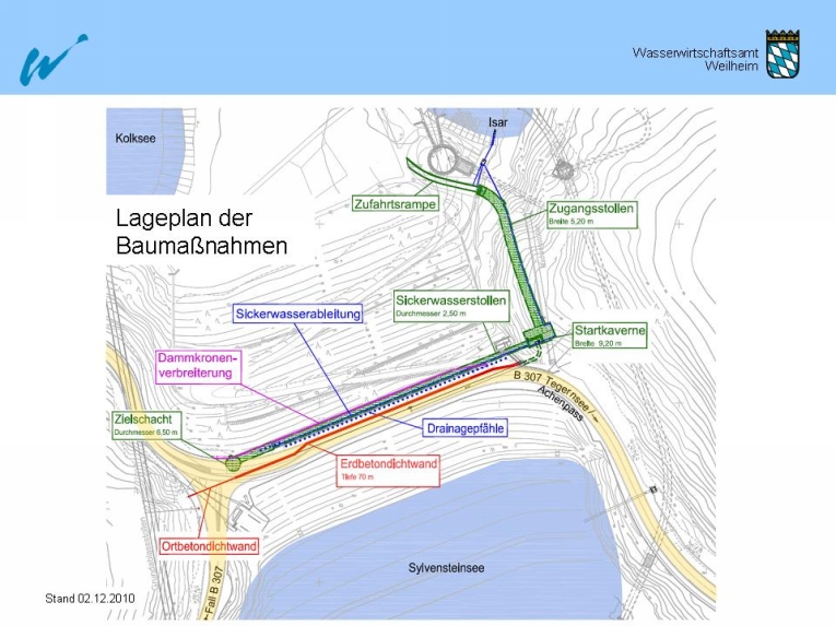 Bild Lageplan der Baumaßnahmen