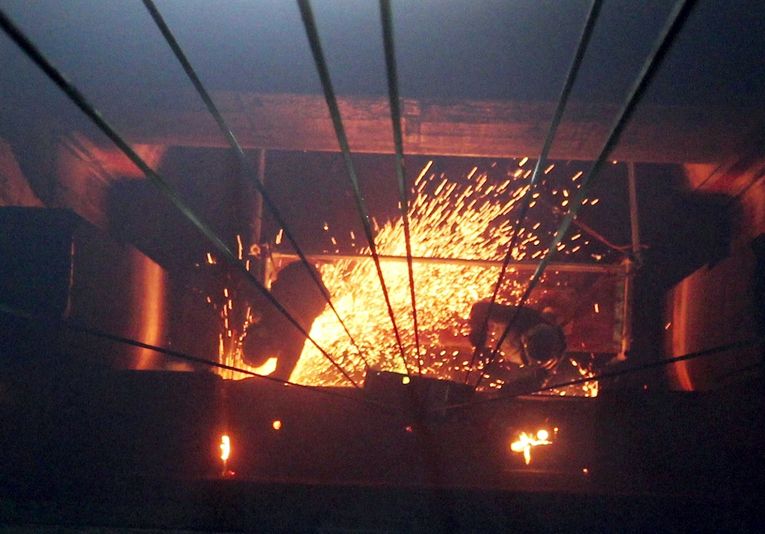 Bild Ausbau der alten Schütztafeln