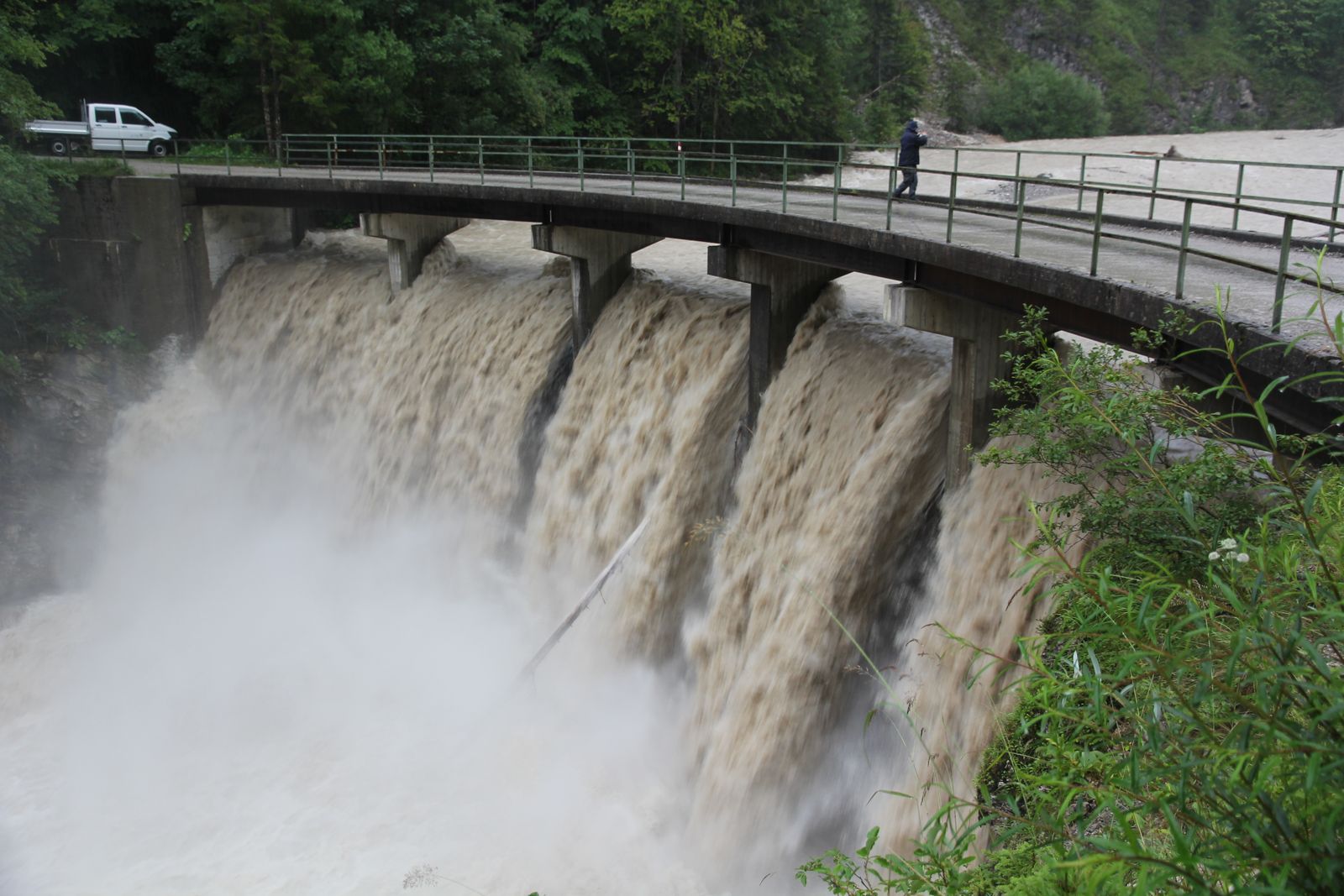 Bild Hochwasser an der Stierschlagsperre