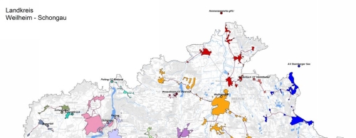 Zur Karte der Kläranlagenstandorte im Landkreis Weilheim - Schongau