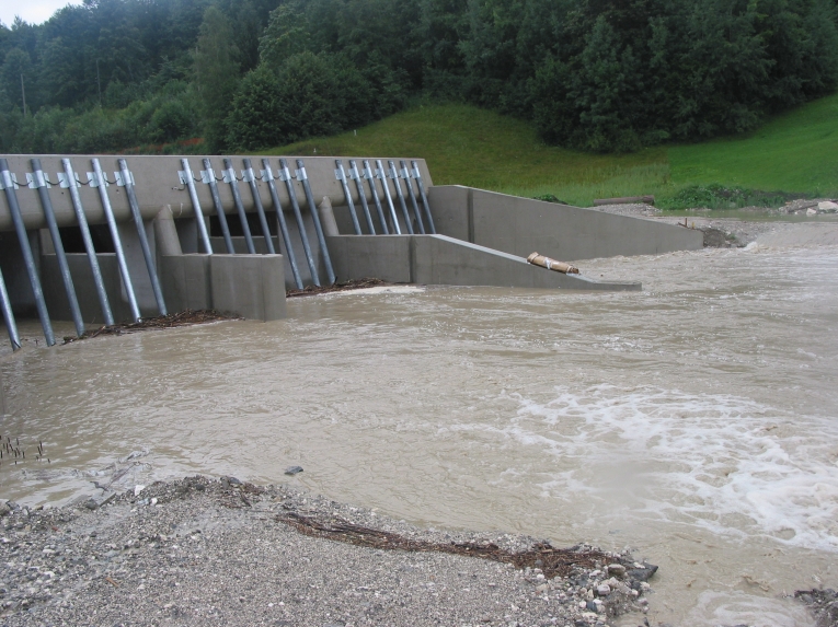 Garmisch-Partenkirchen - Im Bau befindliches Einlaufbauwerk am Kankerbach