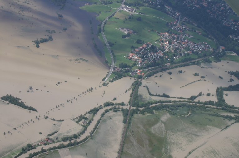 Augusthochwasser 2005 - Loisach bei Murnau