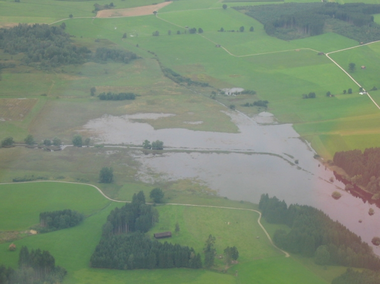 Augusthochwasser 2005 - Windachspeicherzulauf