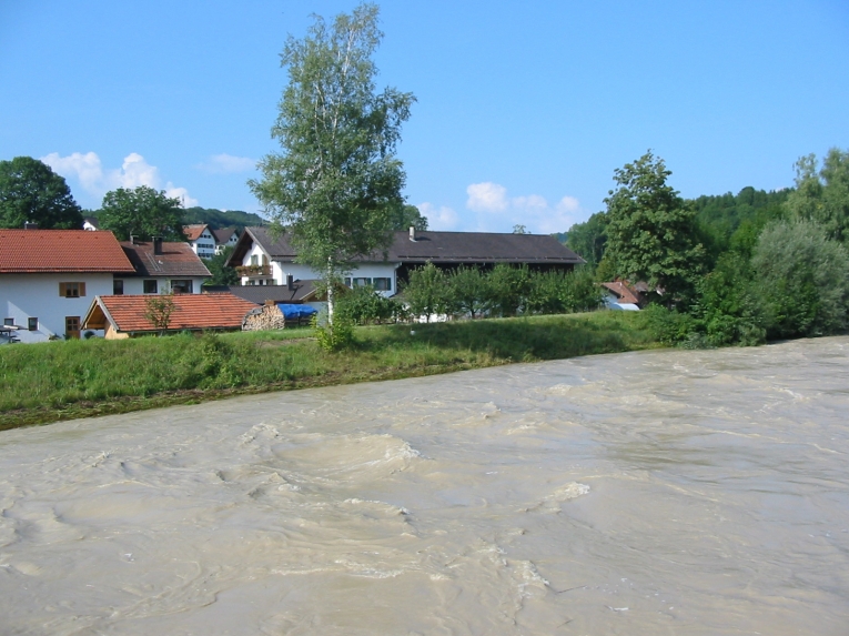 Schönmühl - Hochwasser in der Loisach