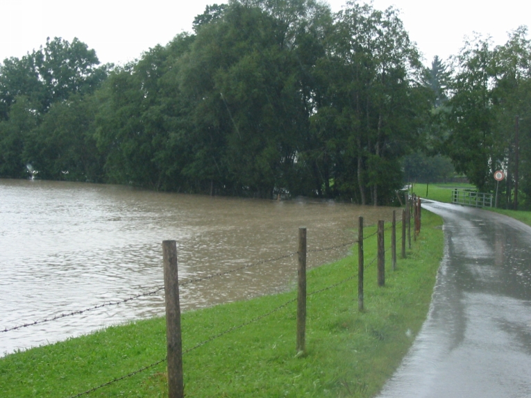 Steingaden - Hochwasser in der Illach