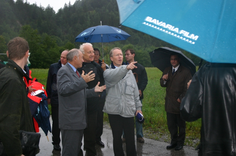 Sylvensteinspeicher - Politprominenz vor Ort